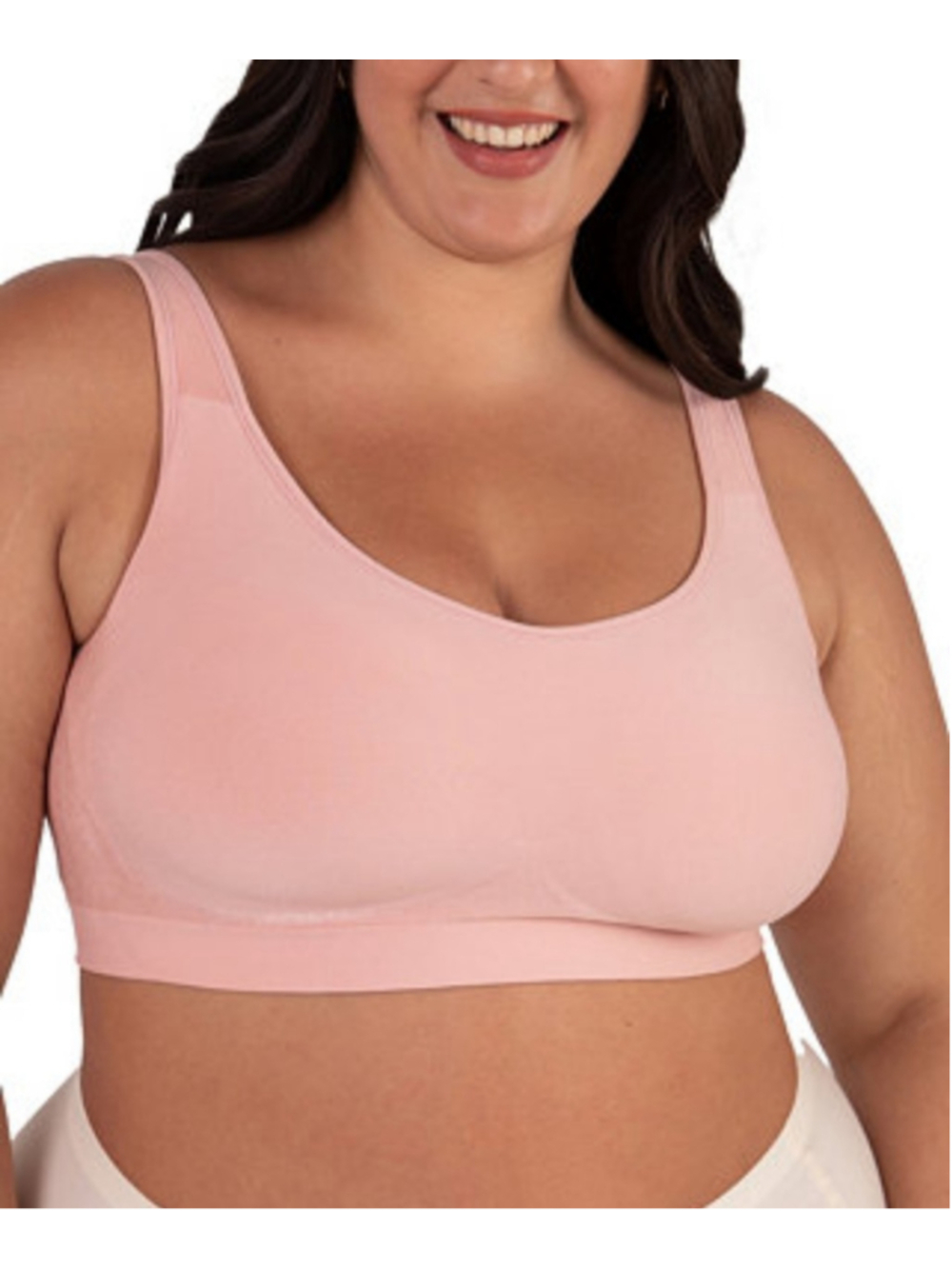 Women's Shapermint Pink Wireless Shaping Bra 3XL